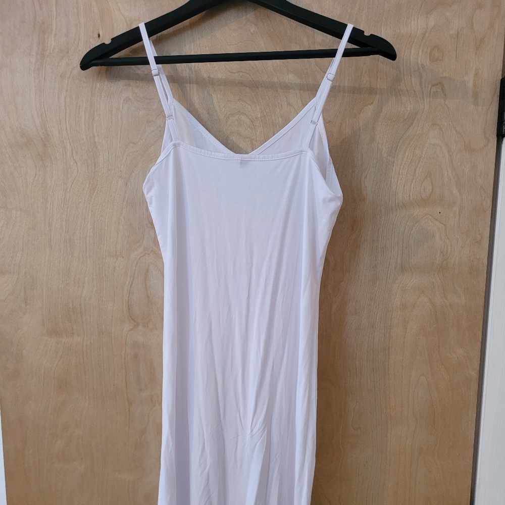 Stretch White Sheath Dress